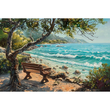 Oil Canvas of Ocean